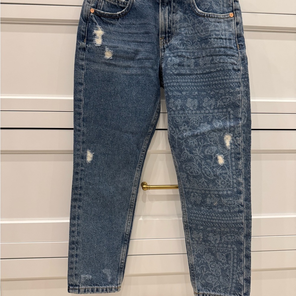 Marks & Spencer Kids Blue Patterned Jeans